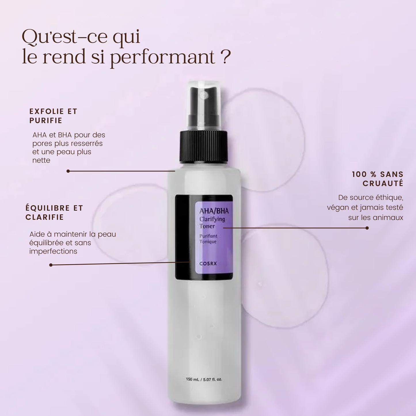 COSRX - Clarifying toner rich in AHA and BHA