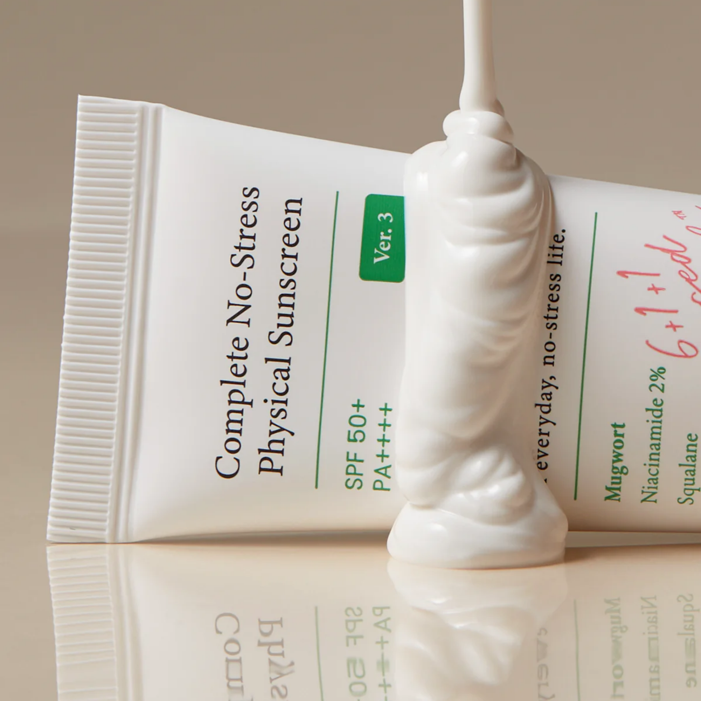 Écran solaire physique anti-stress