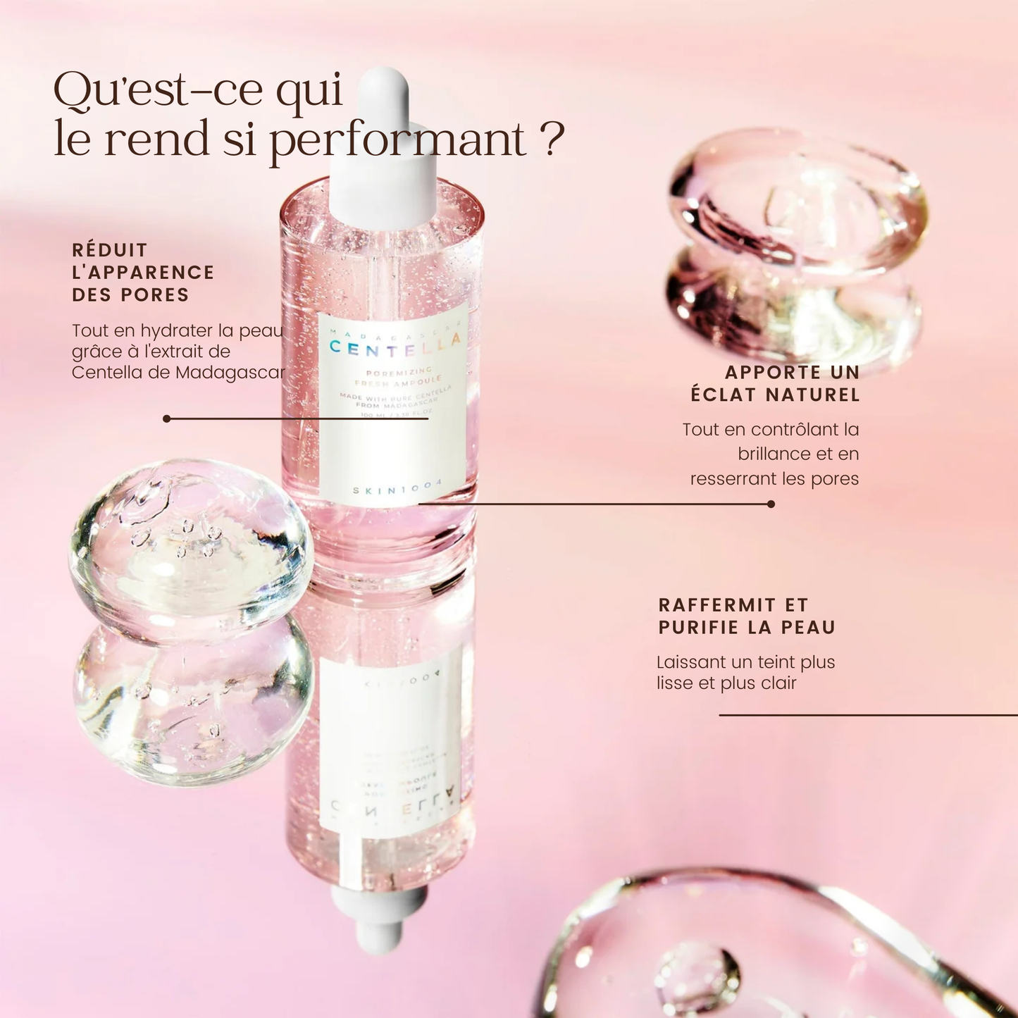 Ampoule Fraîche Poremisante Centella de Madagascar