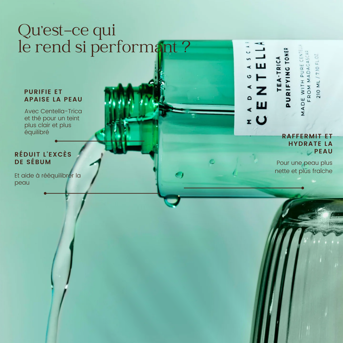 Lotion purifiante au thé Centella-Trica de Madagascar