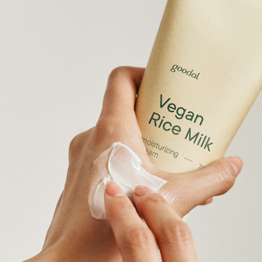 Crème hydratante au lait de riz végétalien