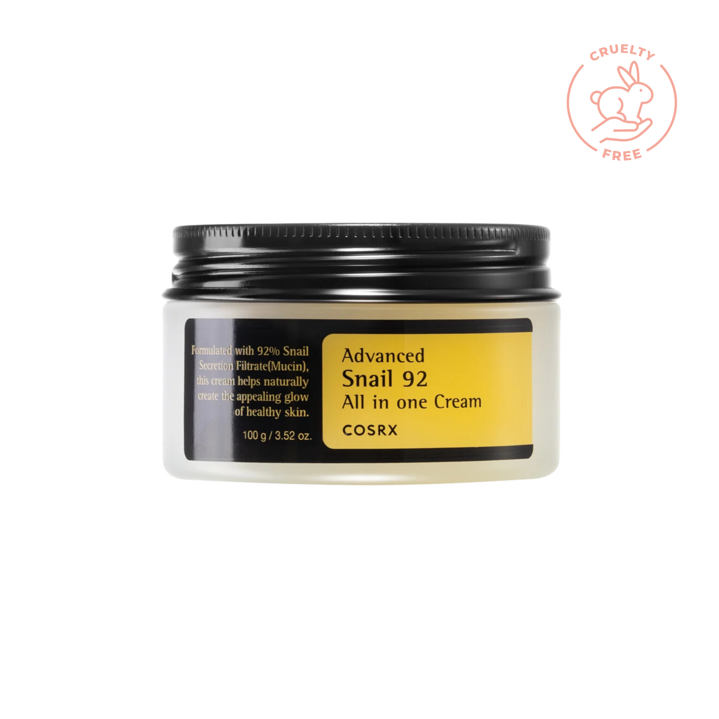 Crème hydratante à l'extrait de bave d'escargot