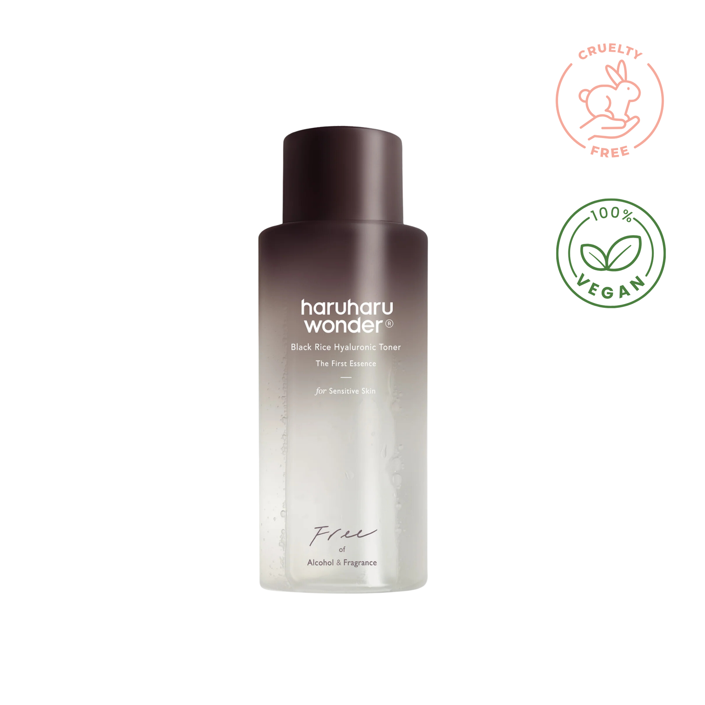 Tonique hyaluronique au riz noir sans parfum