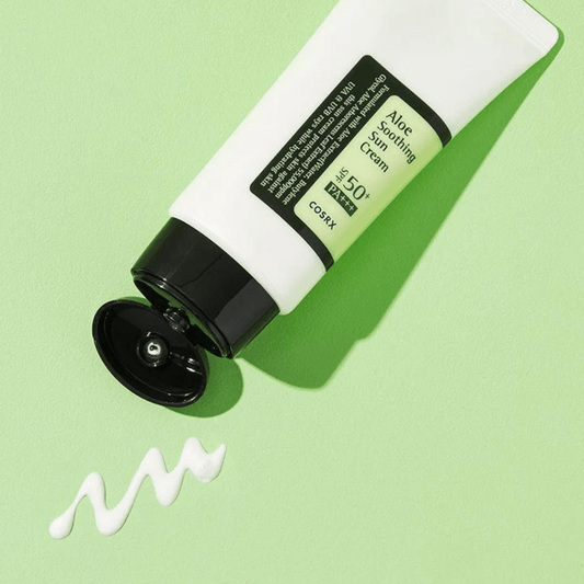 Crème solaire apaisante à l'aloe vera SPF 50+ de la marque COSRX