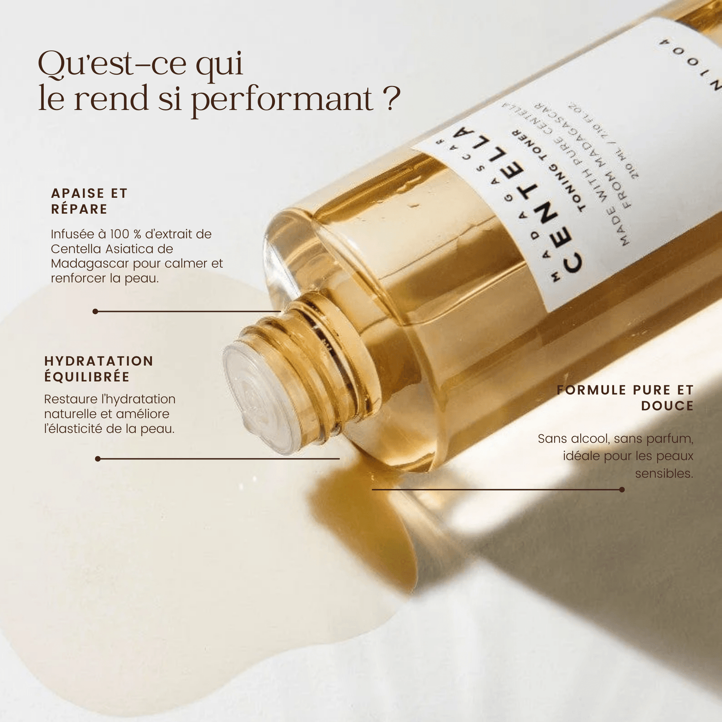 Lotion tonique à la Centella de Madagascar de la marque SKIN1004