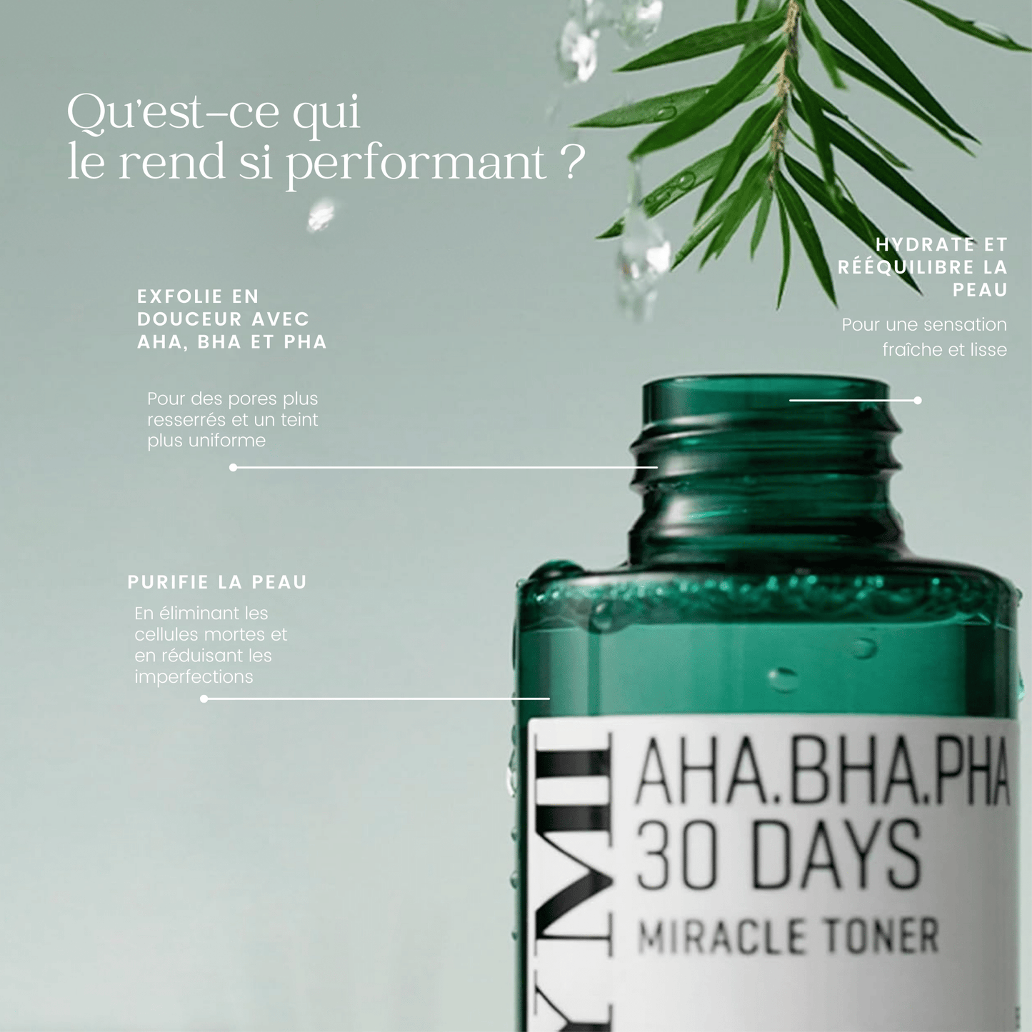 Tonique miracle 30 jours AHA, BHA, PHA de la marque SOME BY MI