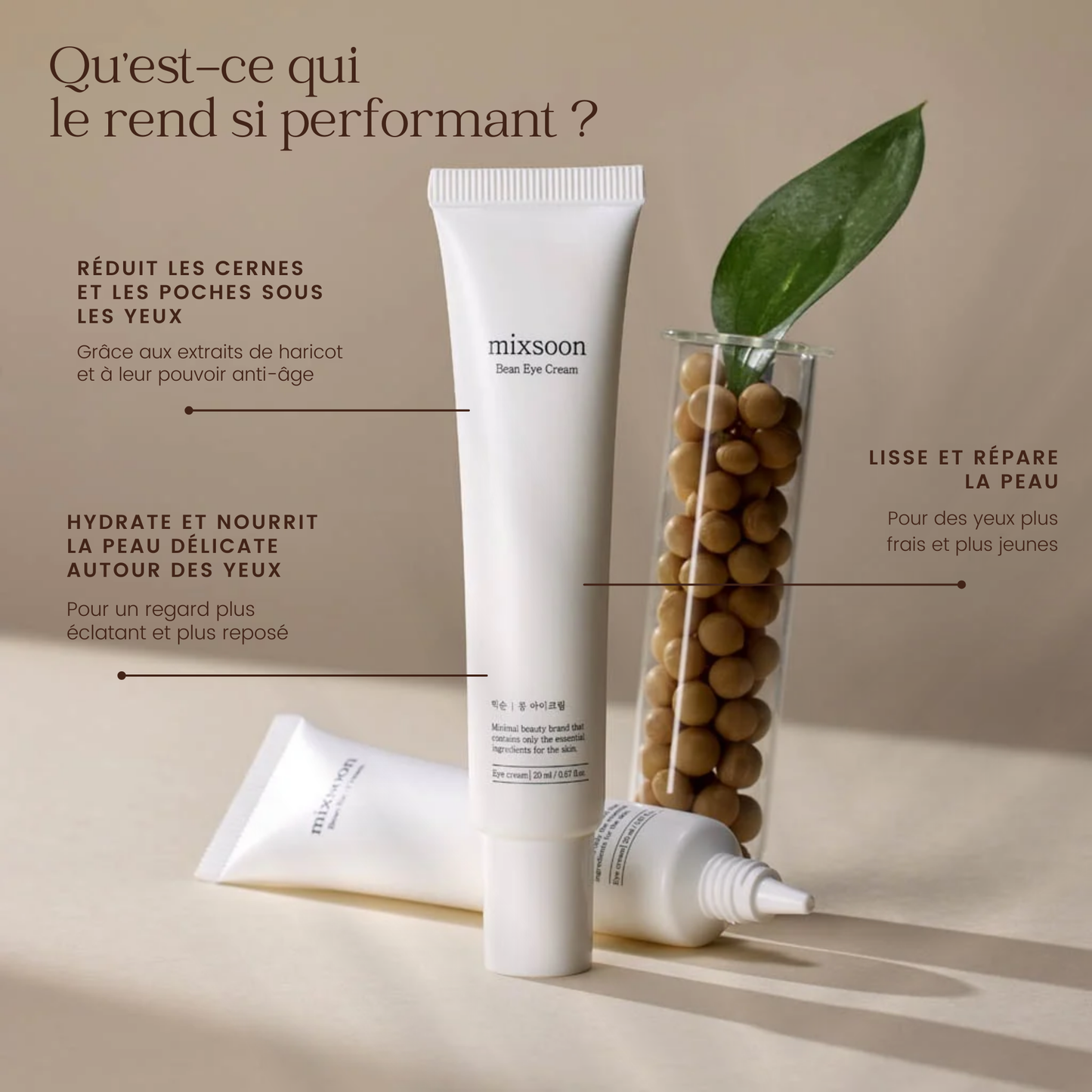 Crème contour des yeux aux haricots
