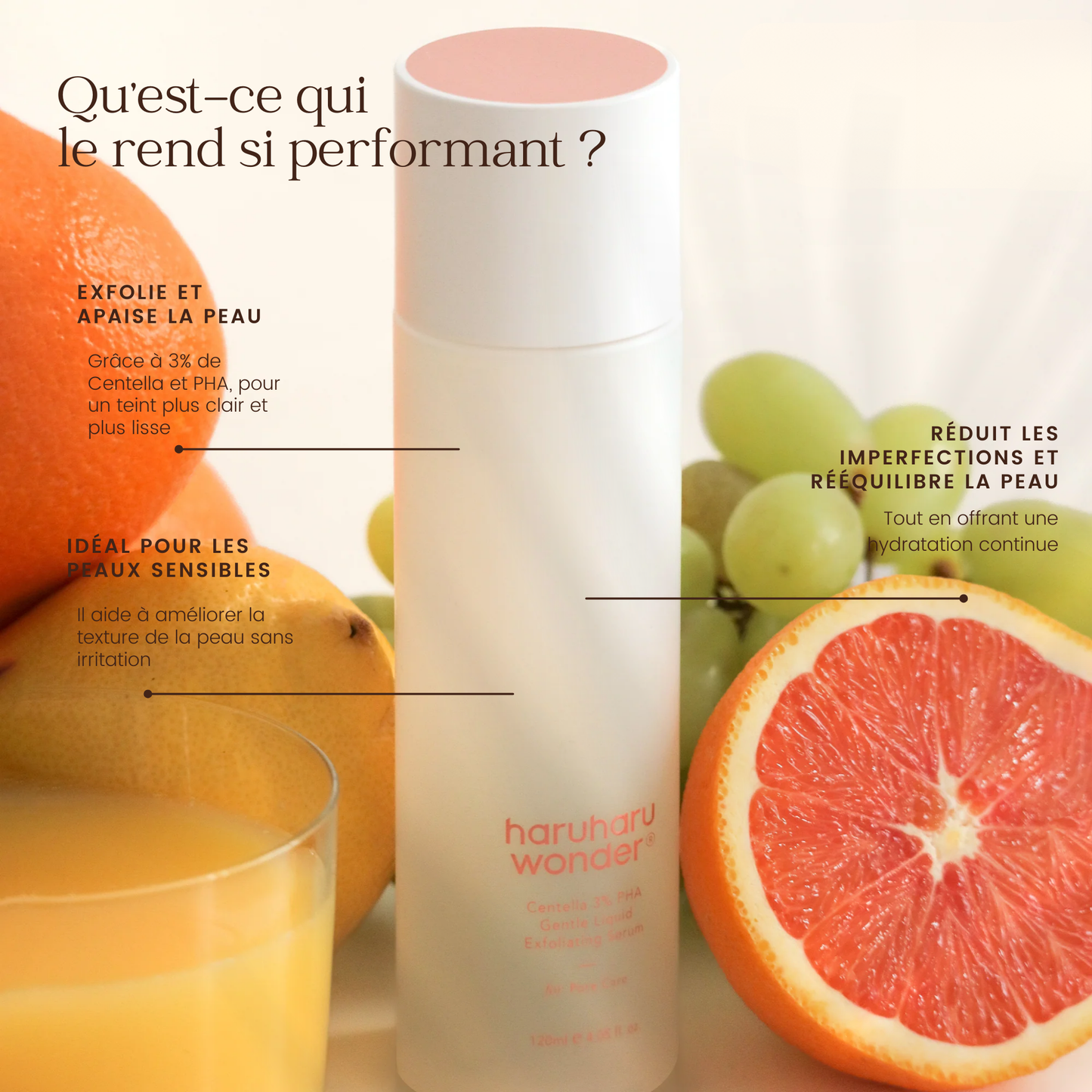 Sérum exfoliant liquide doux Centella 3% PHA