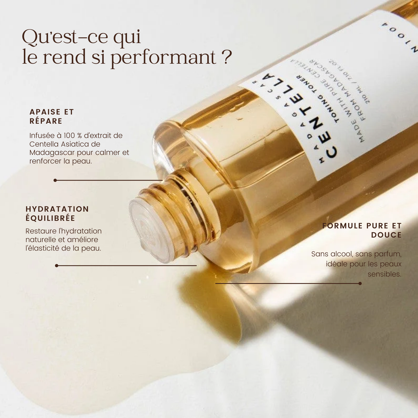 Lotion tonique à la Centella de Madagascar