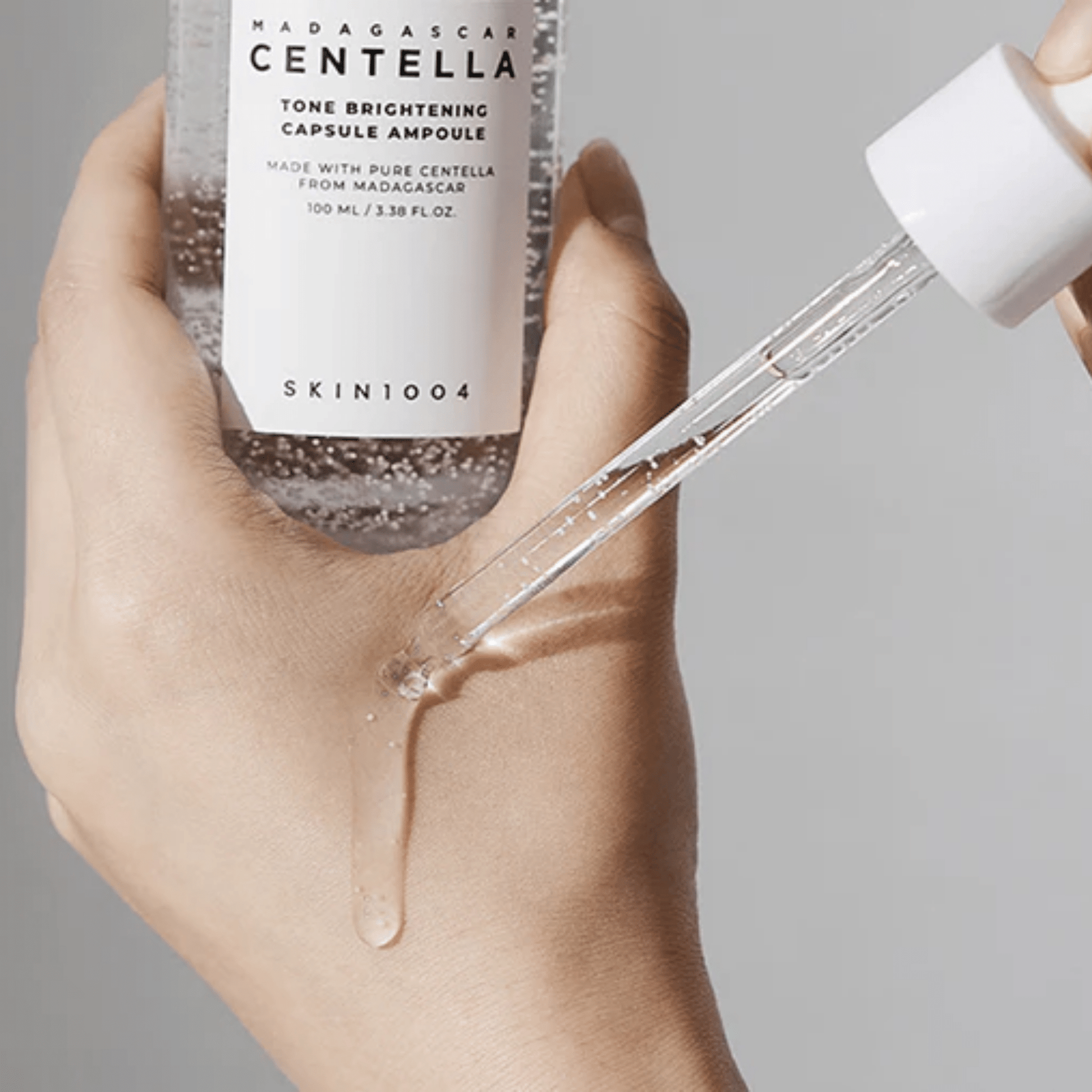 Ampoule éclaircissante à la Centella de Madagascar de la marque SKIN1004