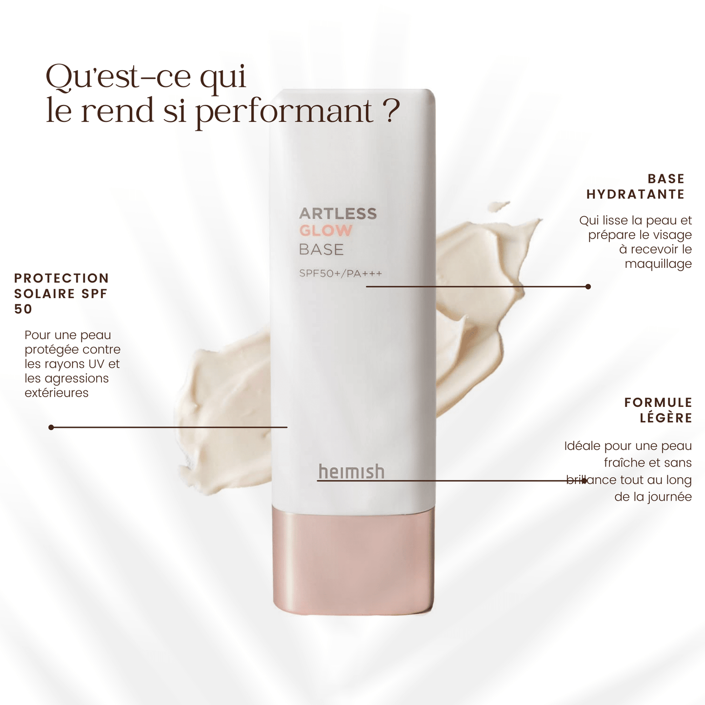 Base de maquillage SPF 50 de la marque heimish
