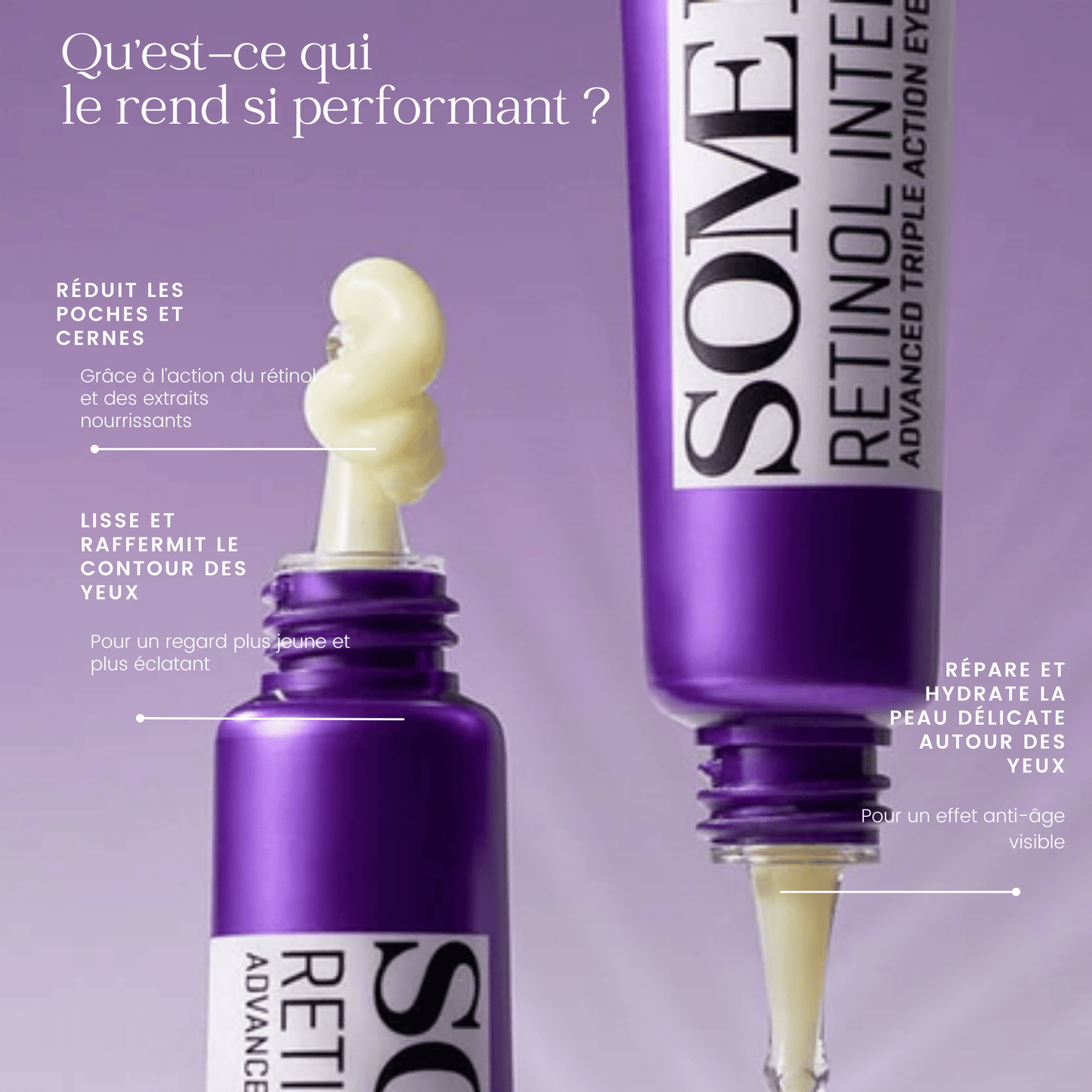 Crème contour des yeux triple action avancée intense au rétinol de la marque SOME BY MI