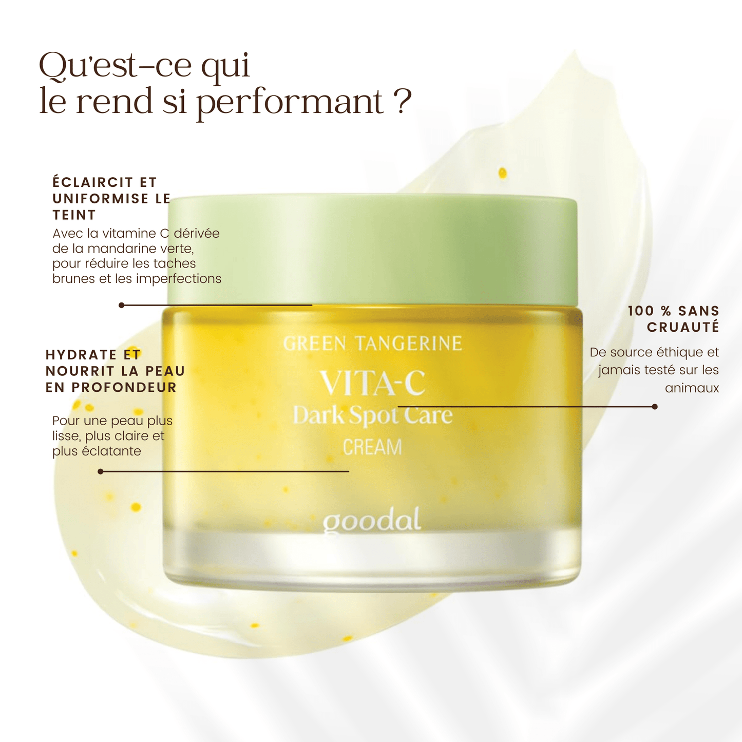 Crème de soin anti - taches Green Tangerine Vita C de la marque Goodal