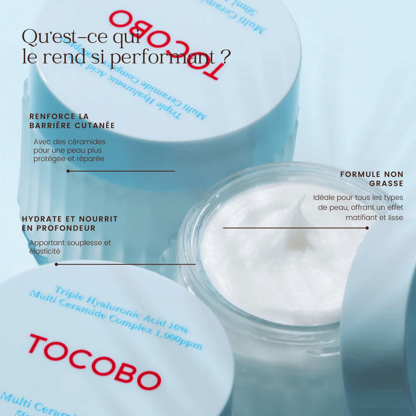 Crème multi céramides de la marque TOCOBO