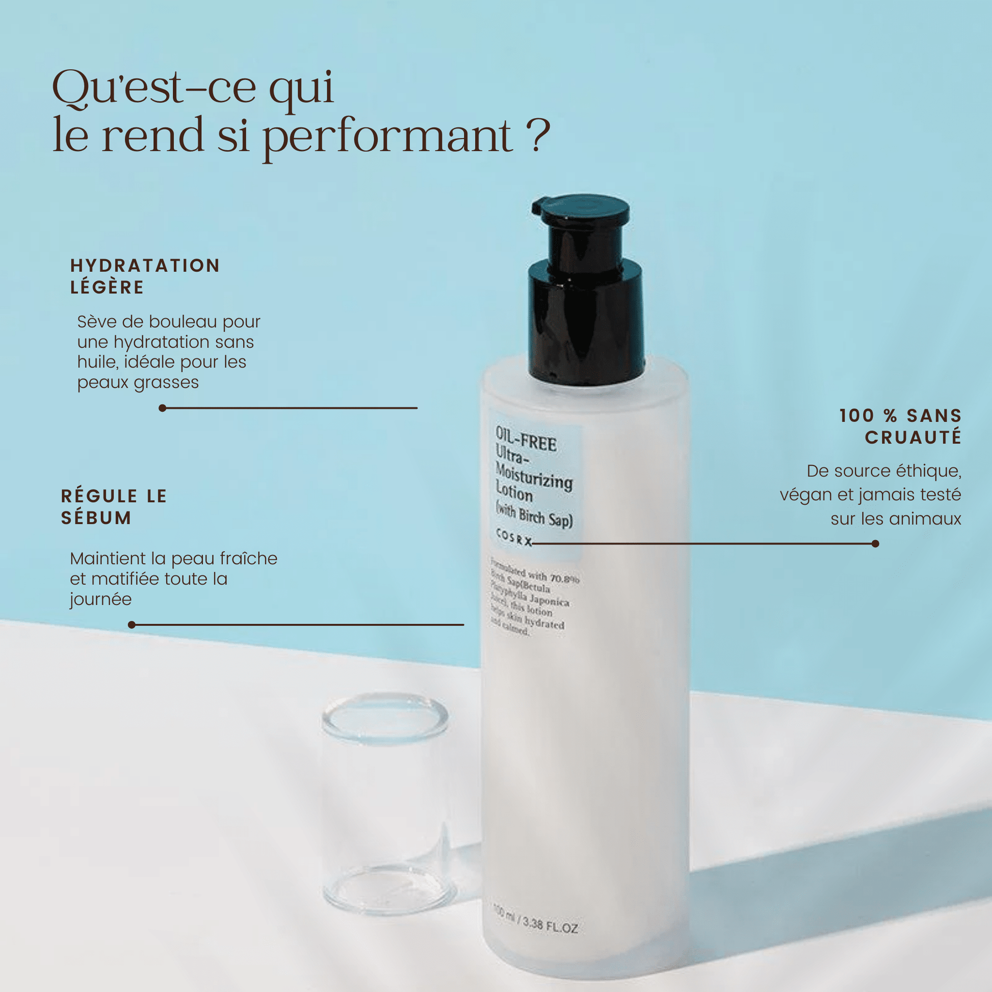 Lotion Hydratante au sève de bouleau de la marque COSRX