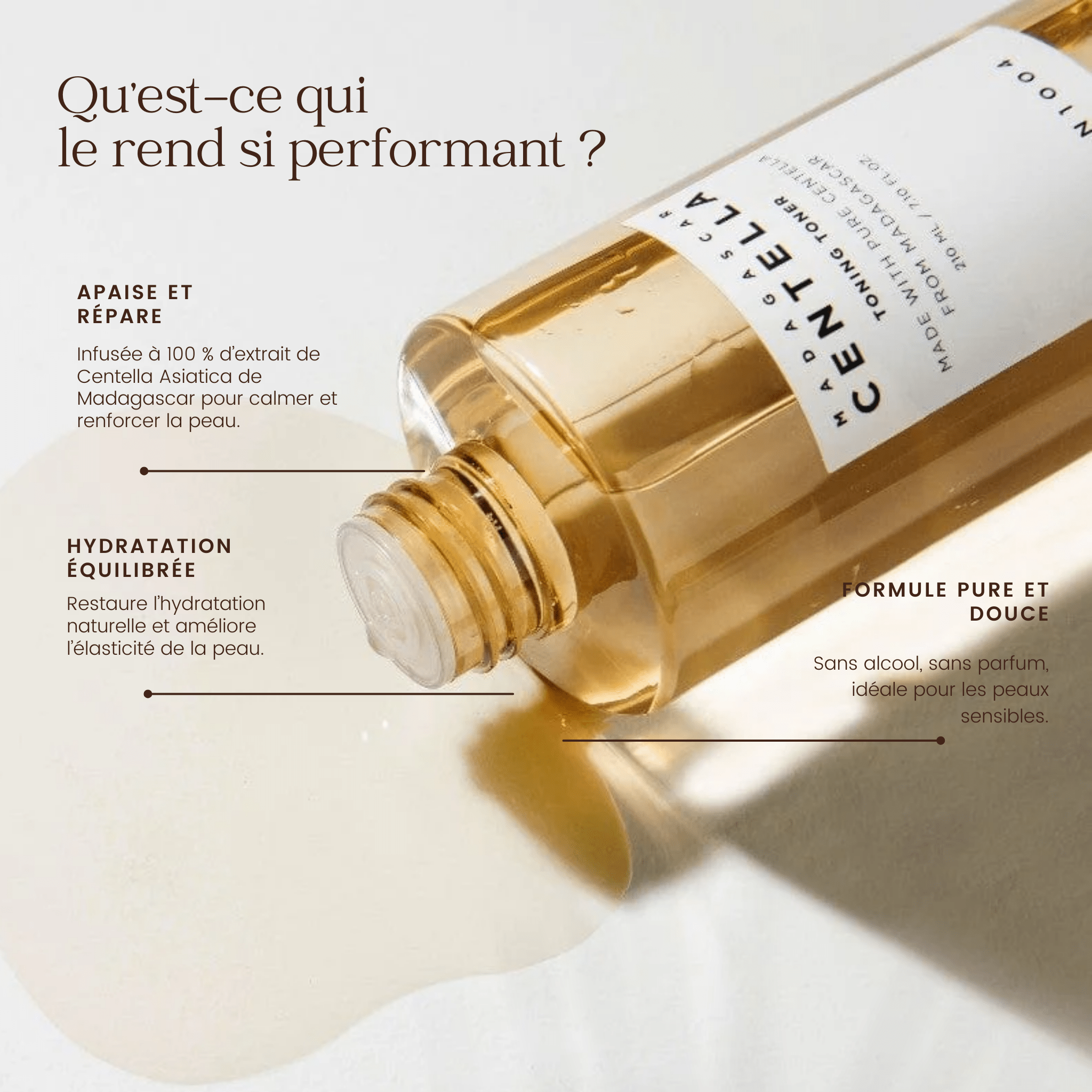 Lotion tonique à la Centella de Madagascar de la marque SKIN1004