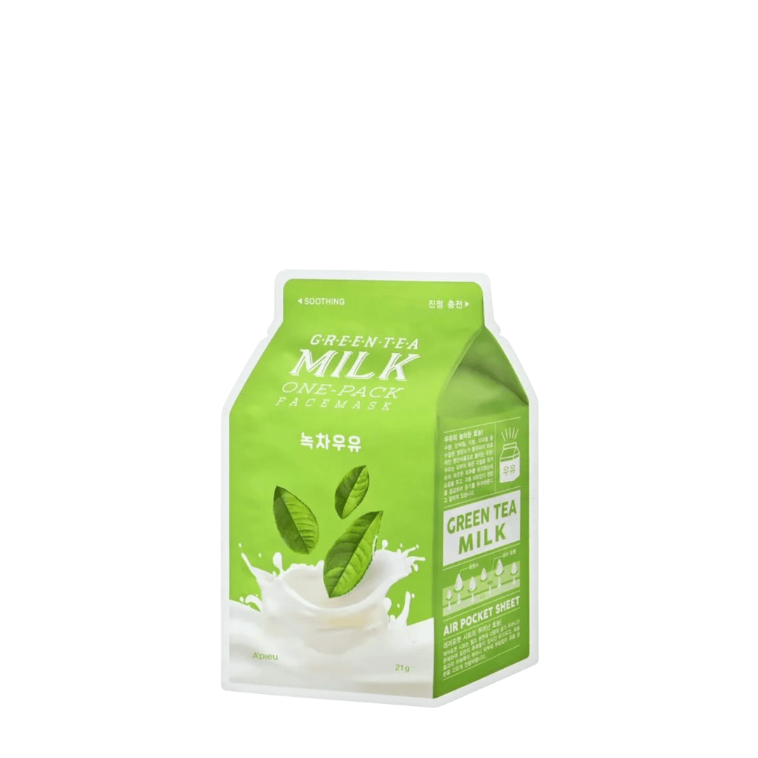 Masque en feuille à base du lait et d'extraits naturels de la marque A'Pieu