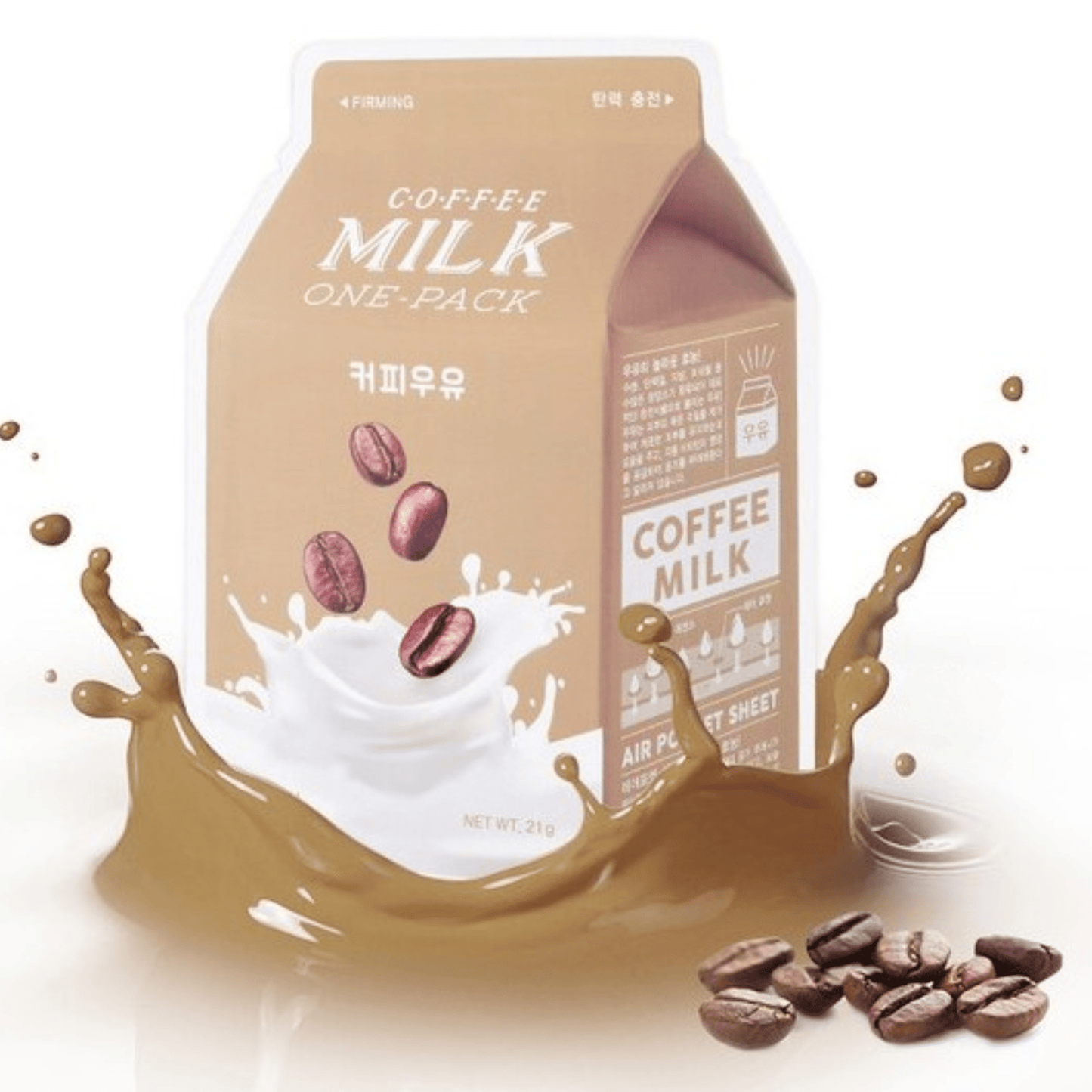 Masque en feuille à base du lait et d'extraits naturels de la marque A'Pieu