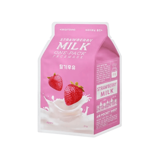 Masque en feuille à base du lait et d'extraits naturels de la marque A'Pieu