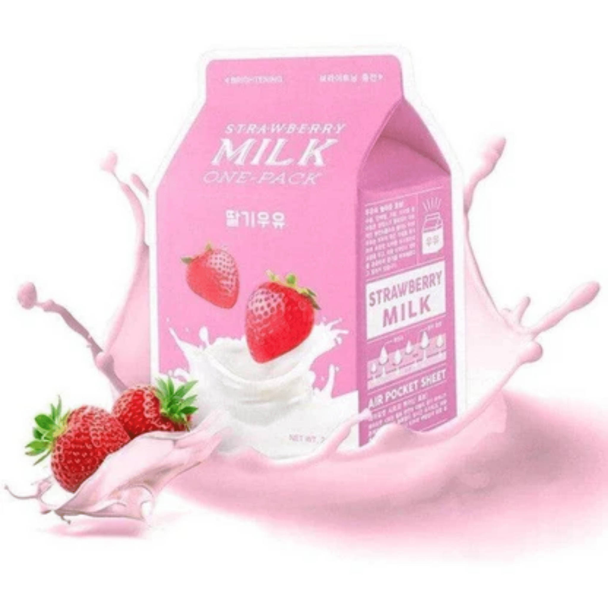 Masque en feuille à base du lait et d'extraits naturels de la marque A'Pieu