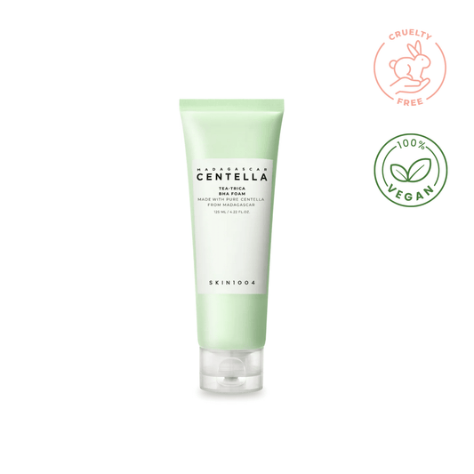 Mousse nettoyante BHA Centella Tea - trica de Madagascar de la marque SKIN1004