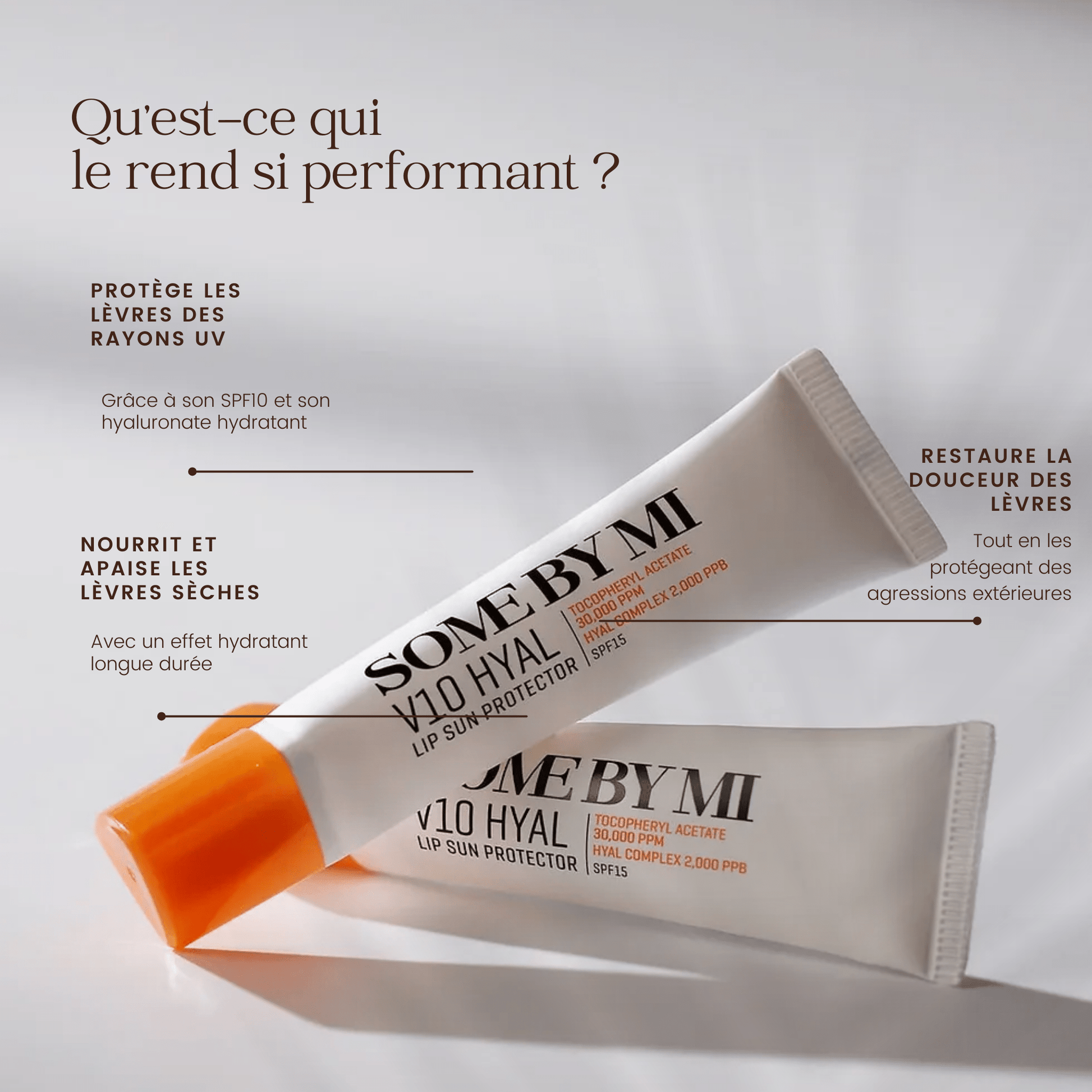 Protecteur Solaire pour les Lèvres V10 Hyal de la marque SOME BY MI