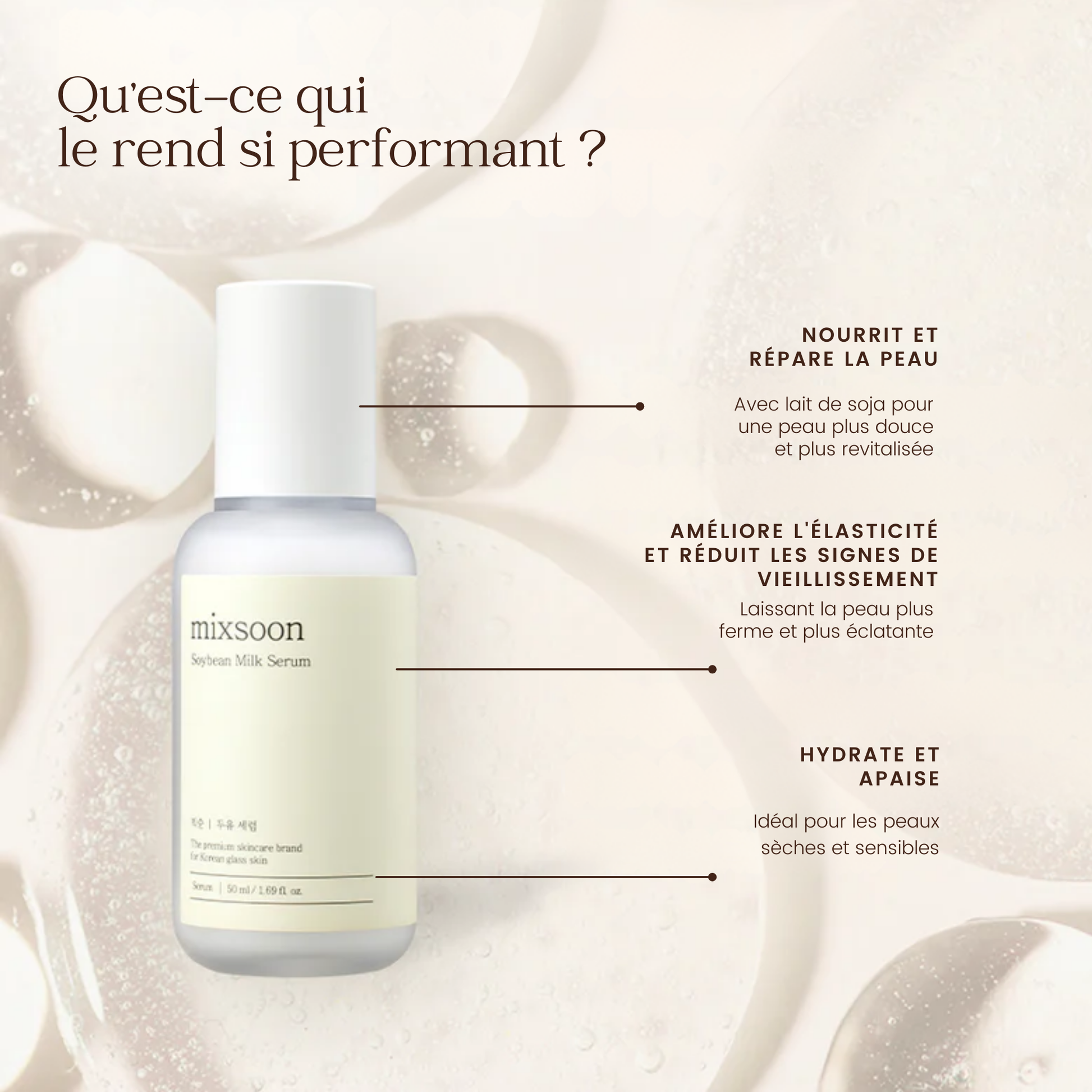 Sérum au lait de soja de la marque Mixsoon