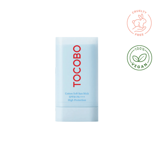 Stick solaire doux en coton de la marque TOCOBO