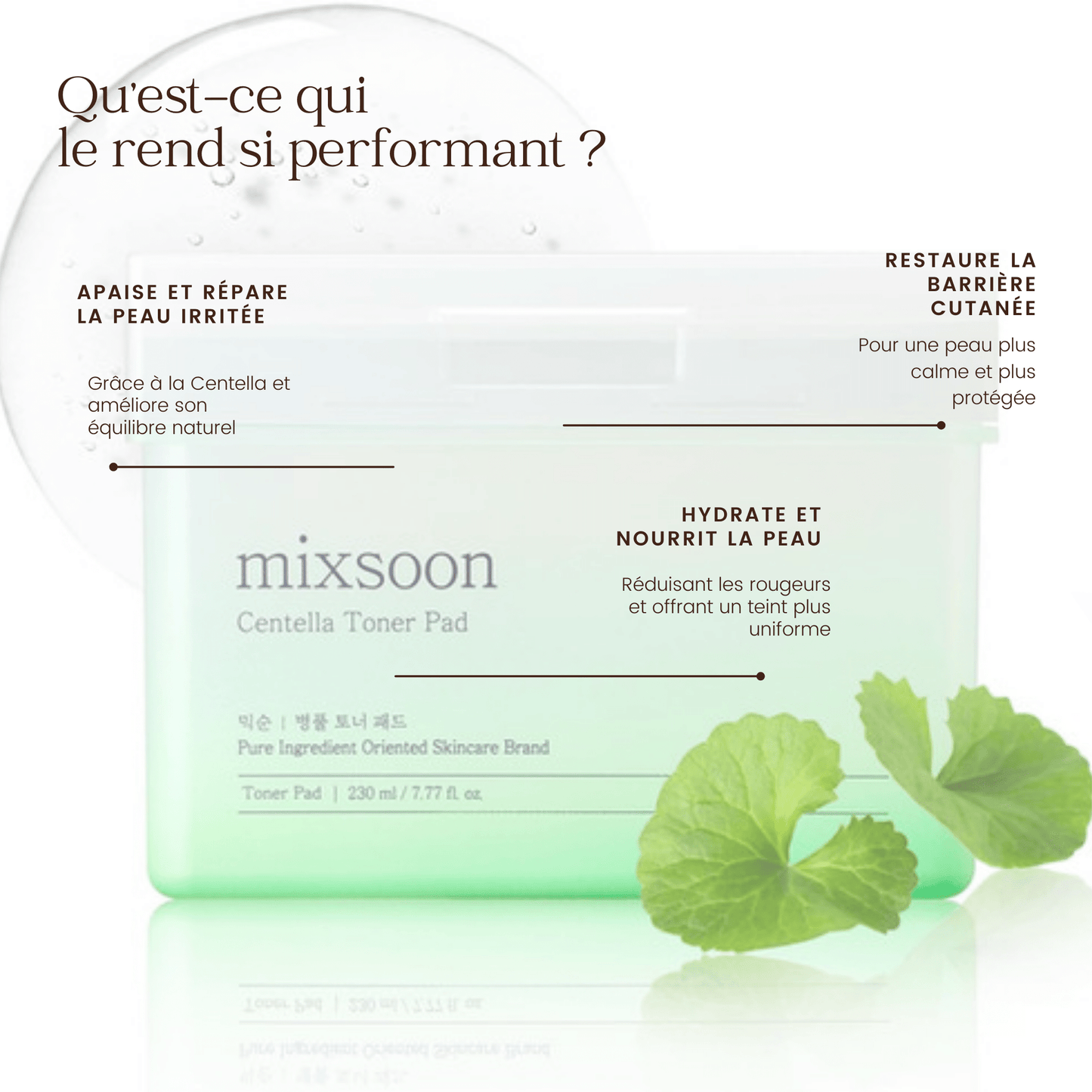 Tampon tonique Centella de la marque Mixsoon