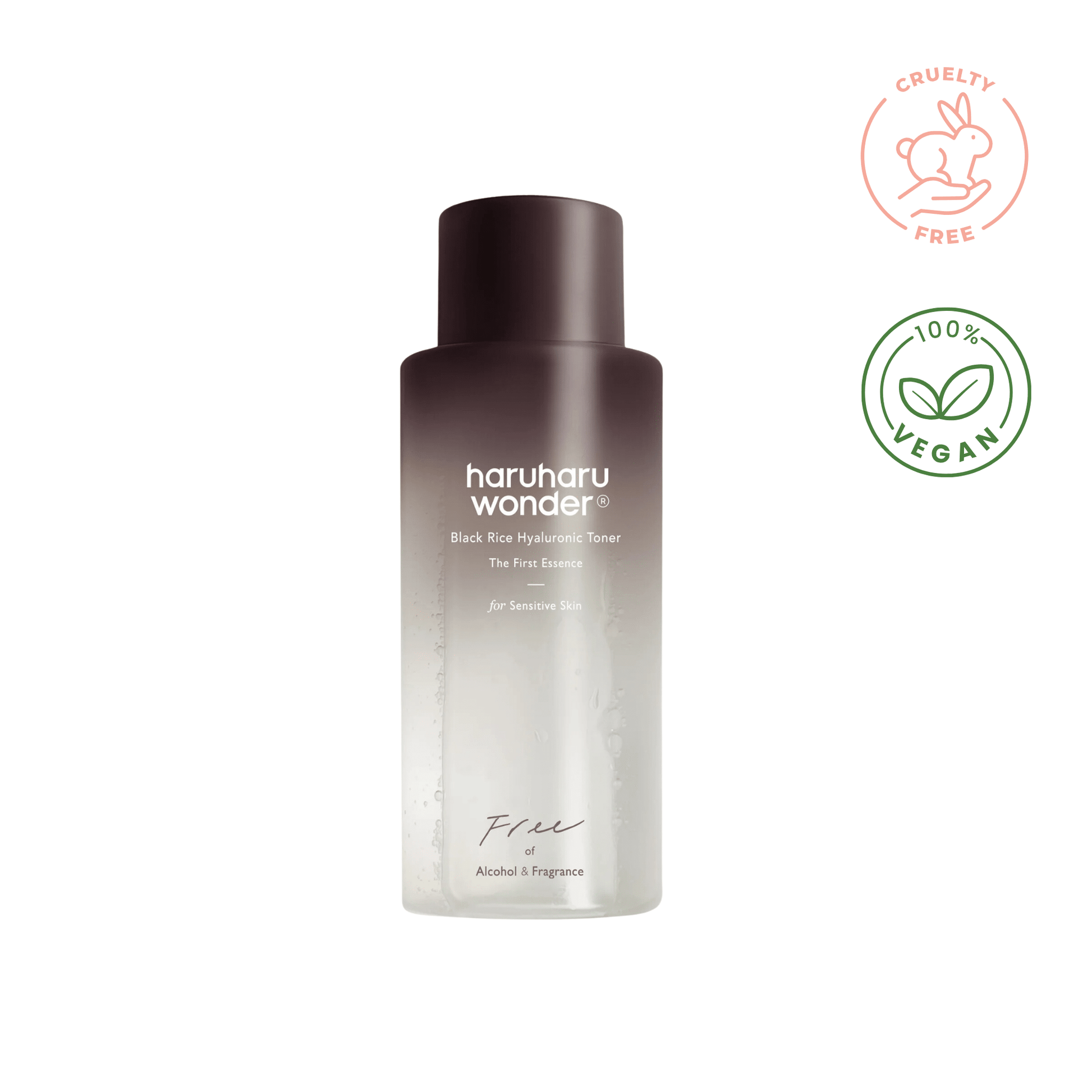 Tonique hyaluronique au riz noir sans parfum de la marque Haruharu WONDER