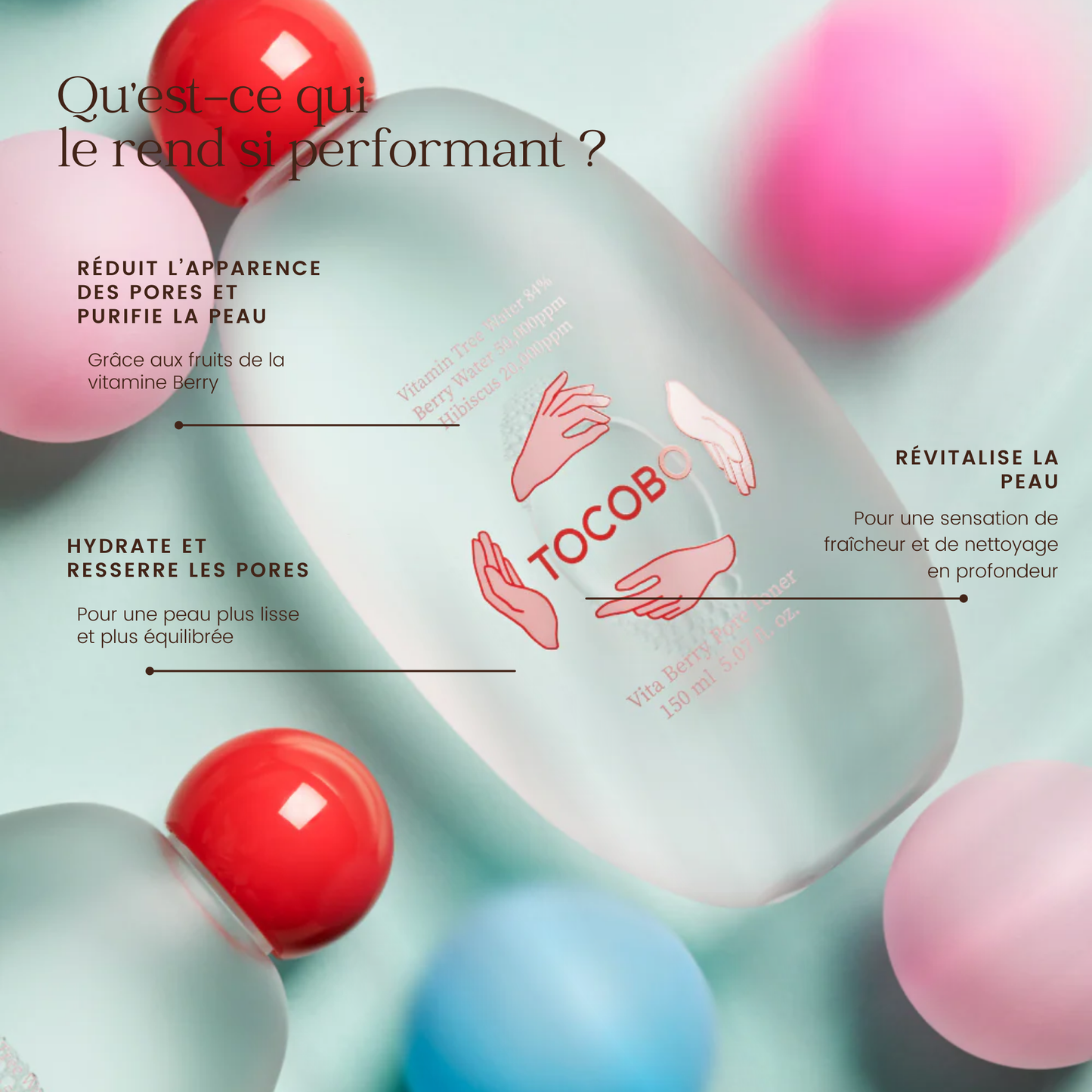 Tonique pour les pores Vita Berry de la marque TOCOBO