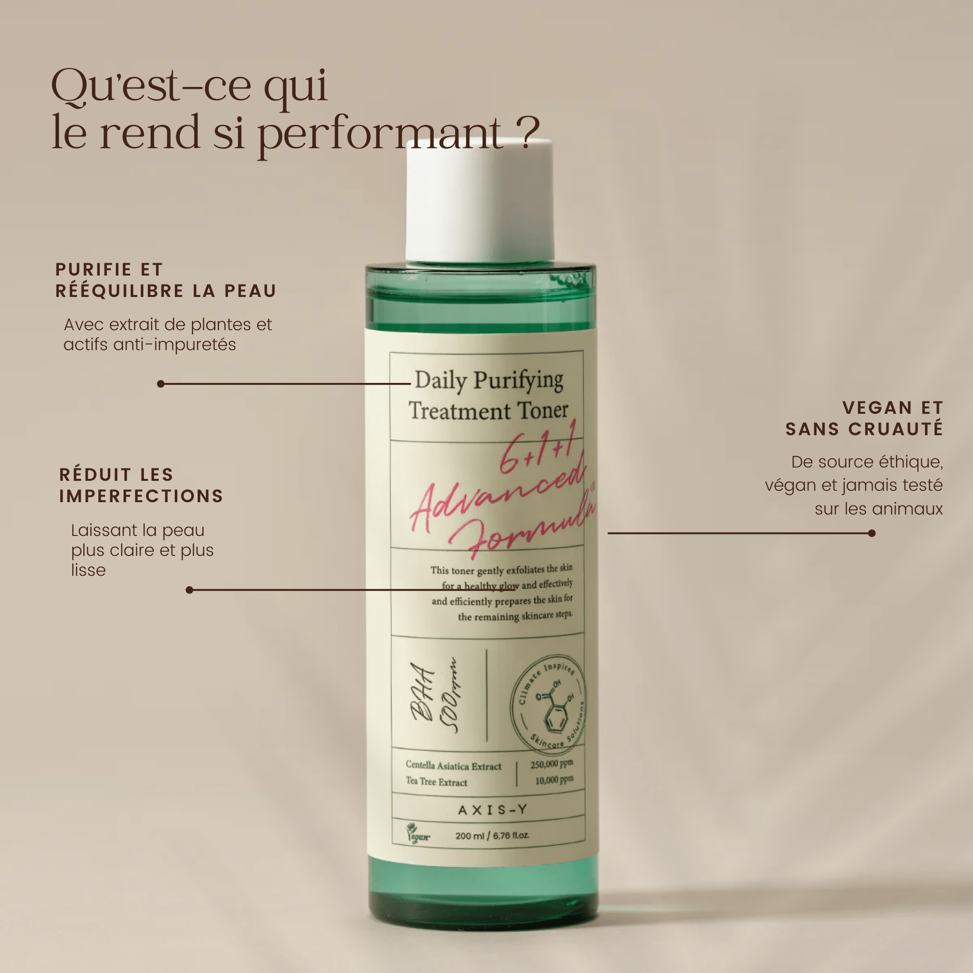 Tonique purifiant quotidien de la marque AXIS - Y